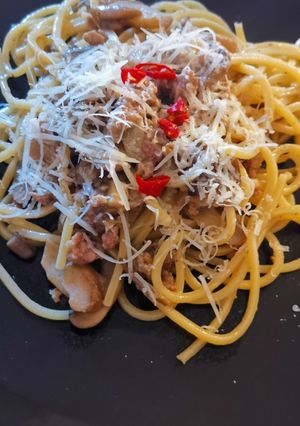 Foto di Trighetti salsiccia e funghi