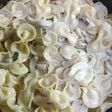 Fideos a la crema, con verdeo y champiñones 😋🍄