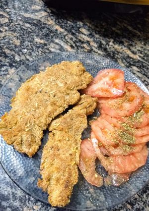 Una foto de Escalopes de pollo al horno