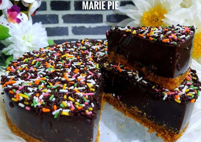 Chocolate Puding Marie Pie foto resep utama