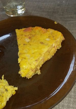Una foto de Tortilla de papa sin huevo