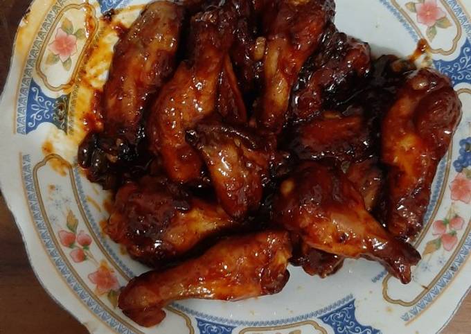 Spicy chicken wings simpel ala Drama Korea