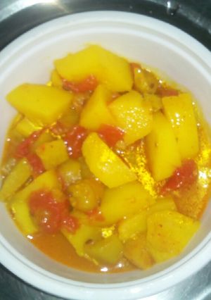 A picture of Aalo parmal ki sabji.