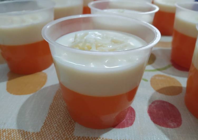 Rahasia Menyiapkan Puding Mangga With Vla Super Creamy Kekinian