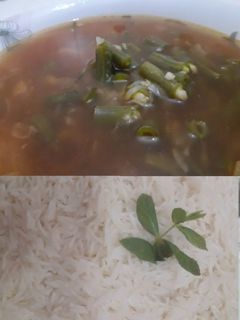 صورة لوصفة فاصوليا خضراء تطير العقل 🤣😋😋😅