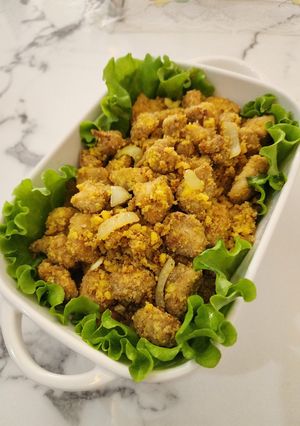 Foto resep Chicken salted egg / ayam telur asin