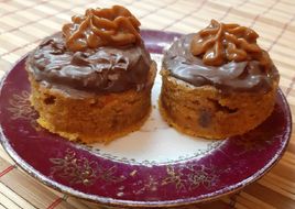 Mini budines de zanahoria, zapallo y chocolate ❣