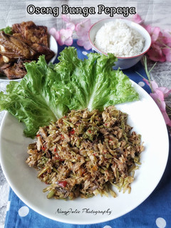 Foto resep Oseng Bunga Pepaya