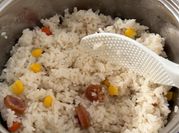Gambar nasi lapciong rice cooker