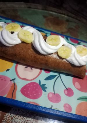 A picture of Biscuits Cream roll | No Bake 🥐🥐🥐.