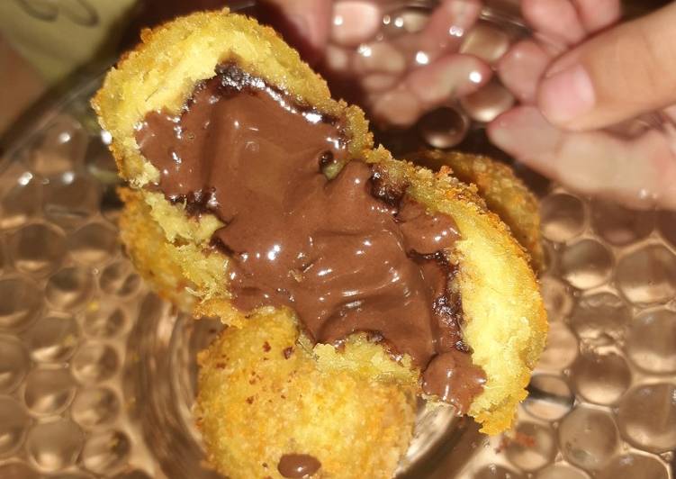 Resep Bolbi(Bola Ubi) Crispy Coklat Lumer yang Lezat