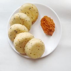 Carrot idli A picture of Carrot idli.