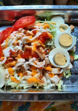 Foto resep Diet sayur dengan salad sayur