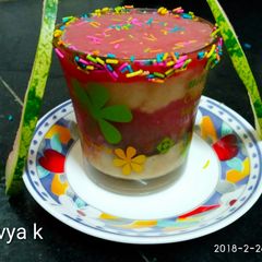 A picture of Banana watermelon smoothies.