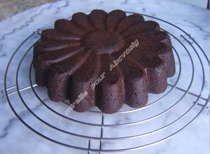 Une photo de Fondant au chocolat à la purée d'aubergine revisité (IG bas)