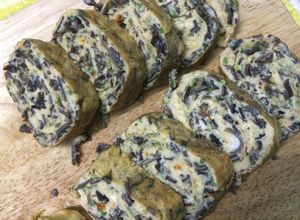 Hình của món Trứng chiên mộc nhĩ.