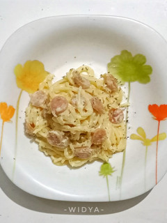 Foto resep Spaghetti Carbonara ala Widya
