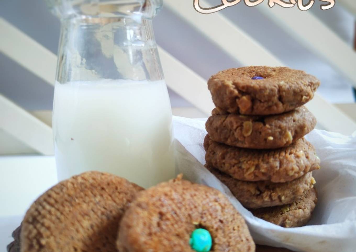 Oat Choco Cookies (simple, no mixer, no oven)