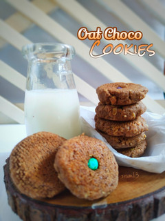 Foto resep Oat Choco Cookies (simple, no mixer, no oven)