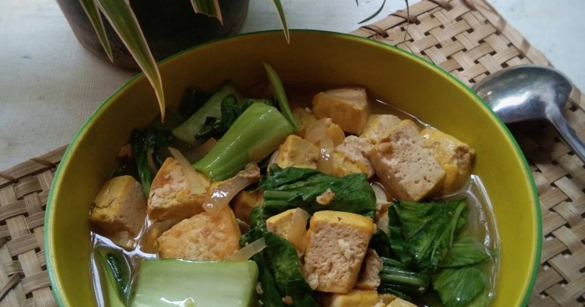 1 035 Resep Tumis Sawi Pokcoy Tahu Enak Dan Mudah Cookpad