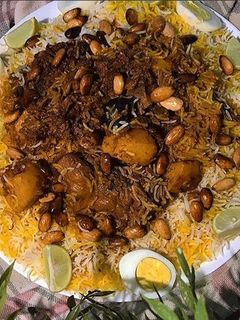 صورة لوصفة زربيان لحم عدني