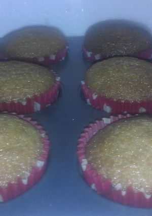 Una foto de Cupcake sin huevo y manteca