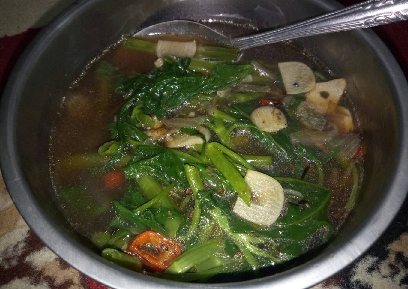 Campuran tumis dengan terasi tawar
