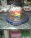 Amazing and Easy Rainbow Cake