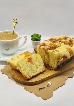 عکسی از دستور کیک شلیل و گردو🥧