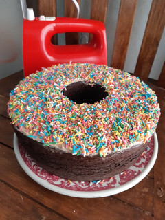Foto resep Brownies kukus loyang tulban