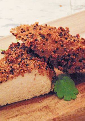 A picture of Quinoa Crusted Chicken.