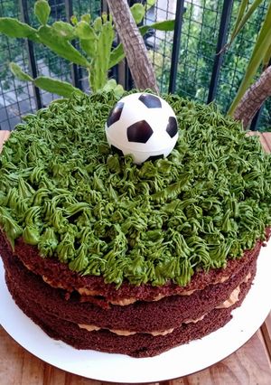 Una foto de Relleno para torta en capas de chocolate. Para cumpleaños