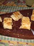 Pan relleno de pollo y tres quesos