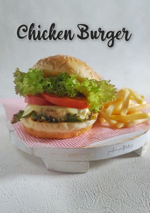 Foto resep Chicken Burger Double Cheese