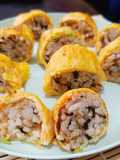 Tamago egg roll with rice