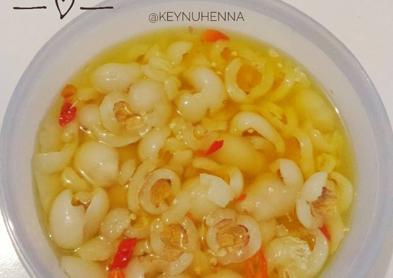Asinan rambutan simple banget tapi enak banget
