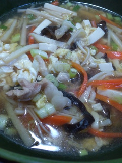 豆腐酸辣湯 的食譜成品照片
