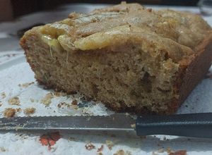 Una foto de Budín integral de banana