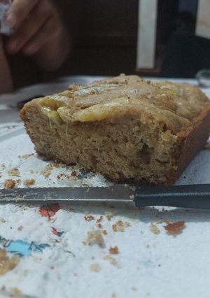 Una foto de Budín integral de banana