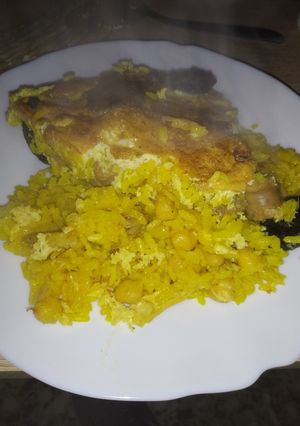 Una foto de Arroz con costra