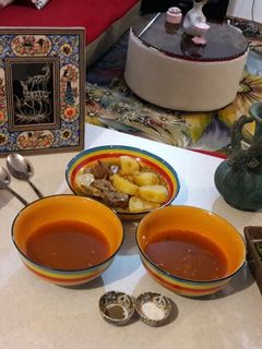 عکسی از دستور آبگوشت لپه