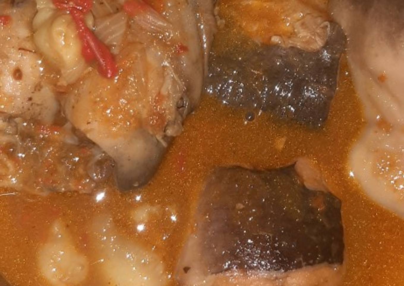 Fresh fish pepper soup