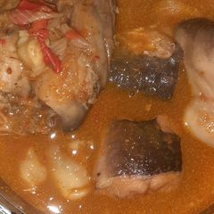 Fresh fish pepper soup A picture of Fresh fish pepper soup.