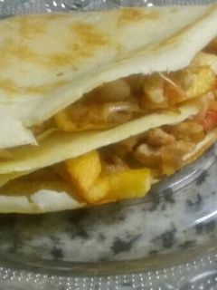 صورة لوصفة كريب شاورما فراخ