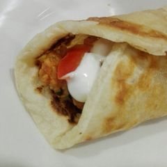 Chicken paratha roll A picture of Chicken paratha roll.