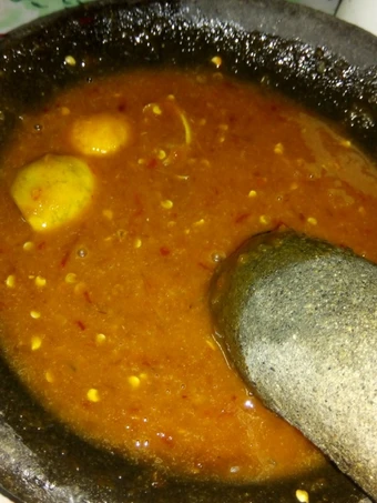 Langkah Gampang Menyiapkan Resep Sambal rujak manis cemeding ala yukudefa yang Uenak Anti Ribet, Lezat Sekali