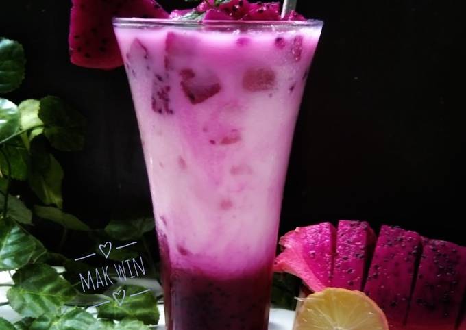 Resep Dragon Fruit Milk Oleh Mak Win Cookpad