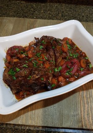 A picture of Rosemary Braised Lamb Shanks.
