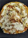 Pizza casera celeste y fugazzeta