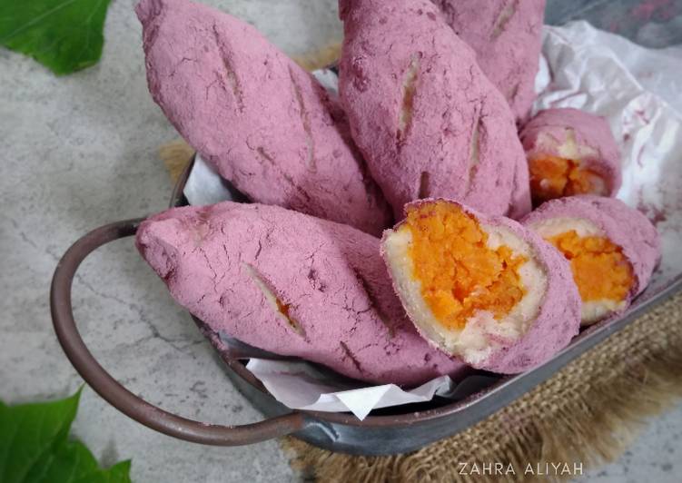 Sweet potato mochi bread